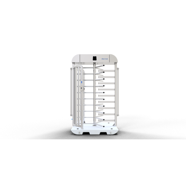 V-Turnstile | dimensions: 1200 x 1500 x 2410 mm, passage width: 600 mm | on concrete plate | purely mechanical